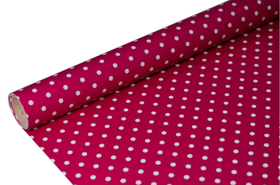 FOLIA SATYNOWA GROSZKI AMARANT B35