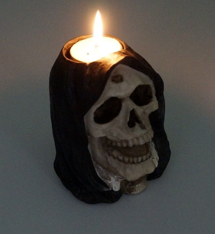 Czaszka na 1 świeczkę T-LIGHT
