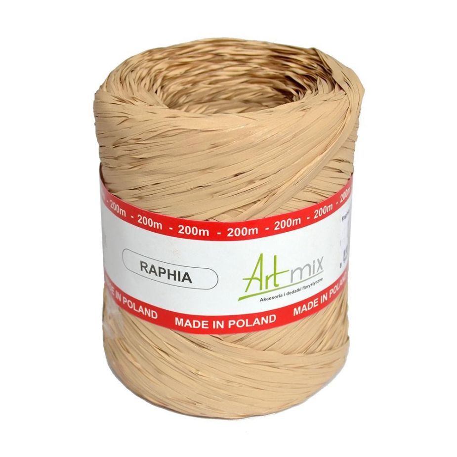 Rafia syntetyczna - kolor naturalny