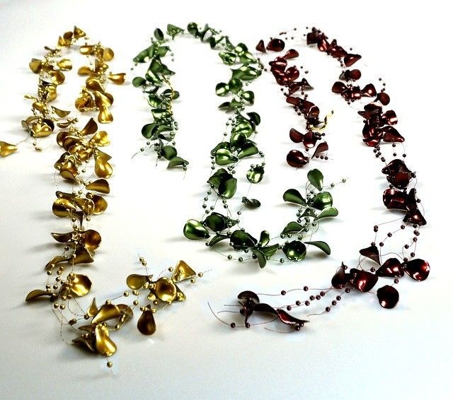 Płatki ozdobne - 130 cm - Zielone - 5 szt./op.