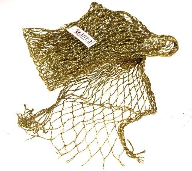 Siatka złota z brokatem - 2 m