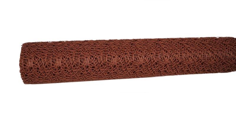 Brązowa siatka koronkowa