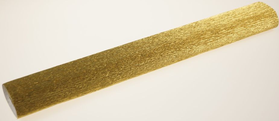 Krepa metalizowana cieniowana 50 cm x 250 cm - Złota