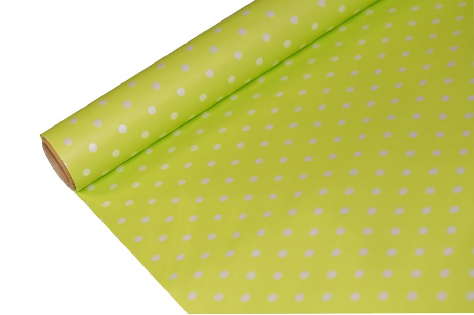 FOLIA SATYNOWA GROSZKI APPLE GREEN B26