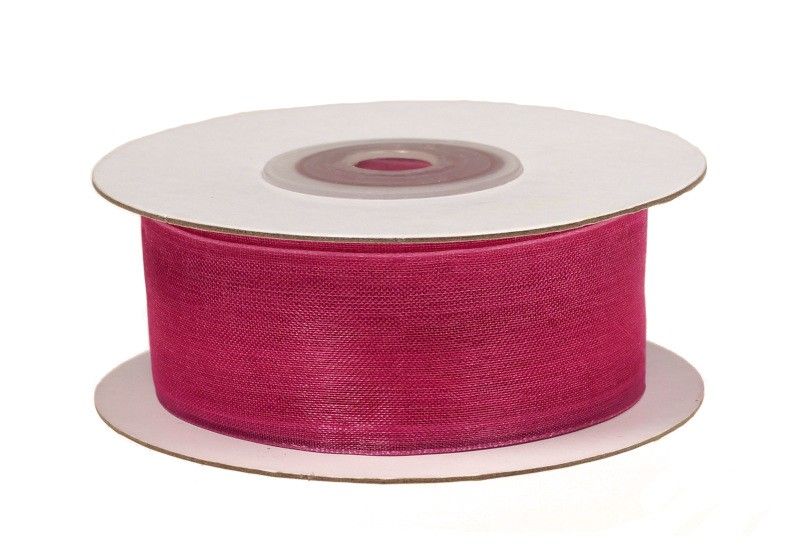 Wstążka szyfonowa 25 mm x 25 y - magenta