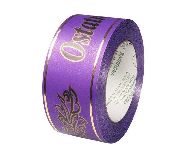Taśma pogrzebowa 5 cm x 45 m - fioletowa