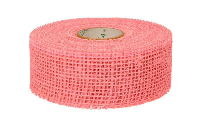 Wstążka jutowa 5 cm x 10 m - różowa