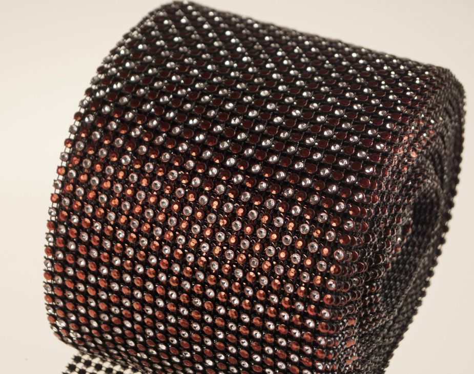 Taśma- wstążka diamentowa 10y | Bordowy