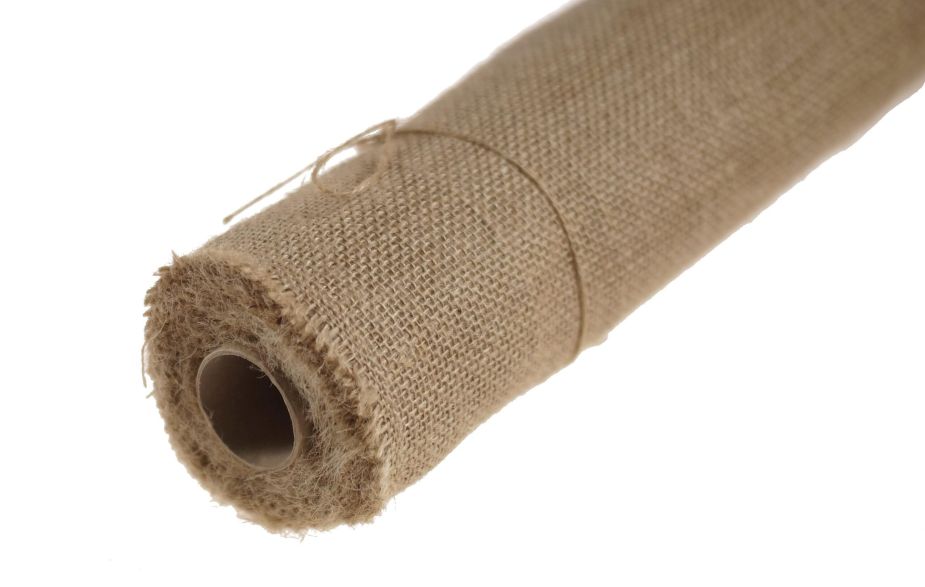 Materiał jutowy - 50 cm x 5 m | Kolor brązowy