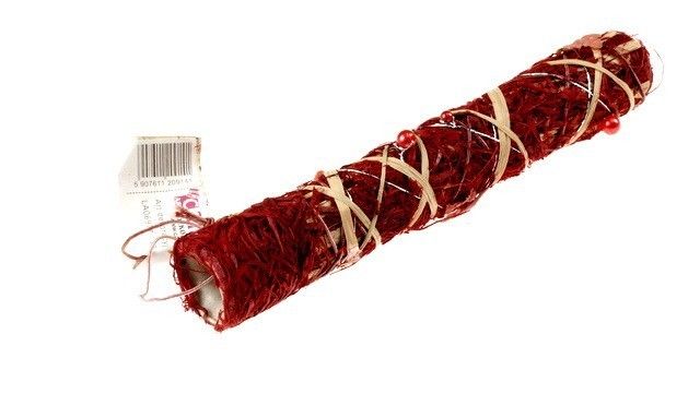 Fiolka - 16,5 cm | Kolor czerwony