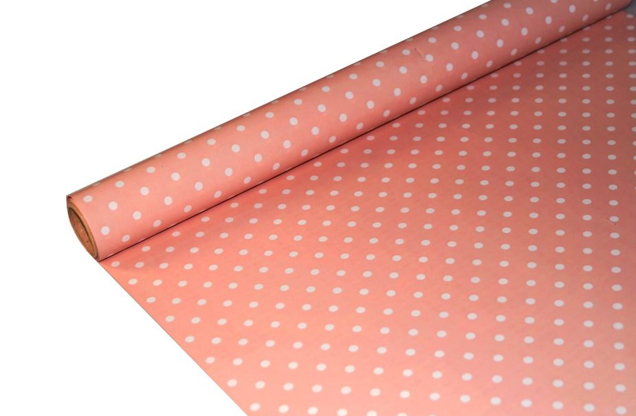 FOLIA SATYNOWA GROSZKI AUTUMN PINK B05