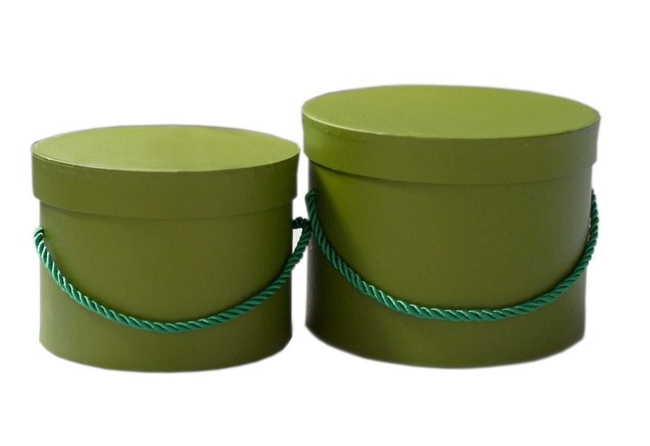 Flower box 2 szt. - Oliwkowy