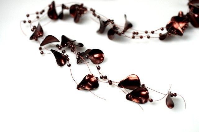 Płatki ozdobne - 130 cm - Bordowe - 5 szt./op.