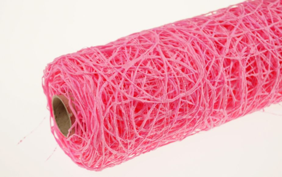 Siatka dekoracyjna 50 cm x 5y - Różowy