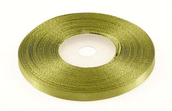 Wstążka satynowa 6mm x 32m | Oliwkowy