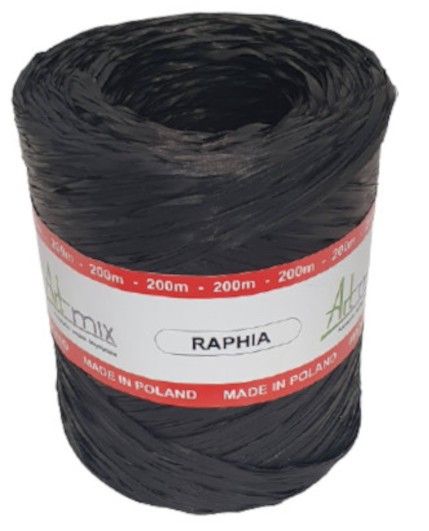 Rafia syntetyczna - czarna