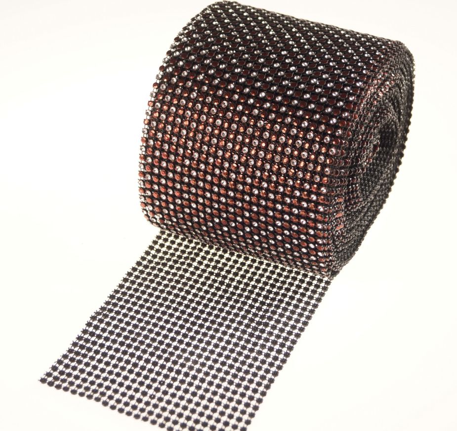 Taśma- wstążka diamentowa 10y | Bordowy