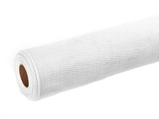 Siatka plastikowa 50 cm x 10y - 01 Biały