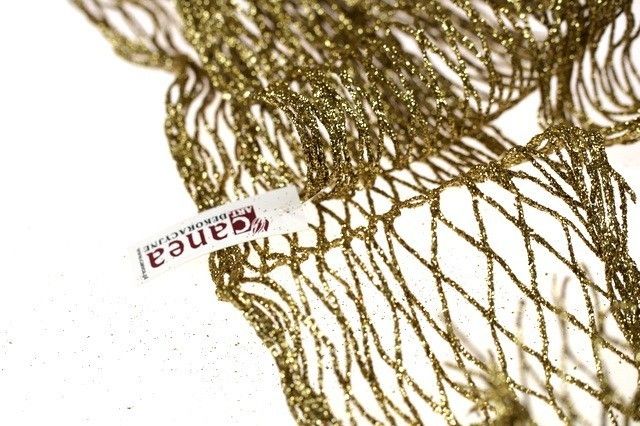 Siatka złota z brokatem - 2 m