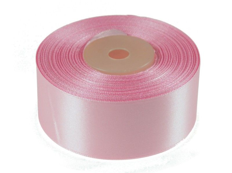 Wstążka satynowa 38 mm x 32 m | Różowy jasny