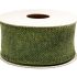 Wstążka jutowa 4 cm x 5 y - zielona