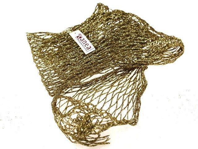 Siatka złota z brokatem - 2 m
