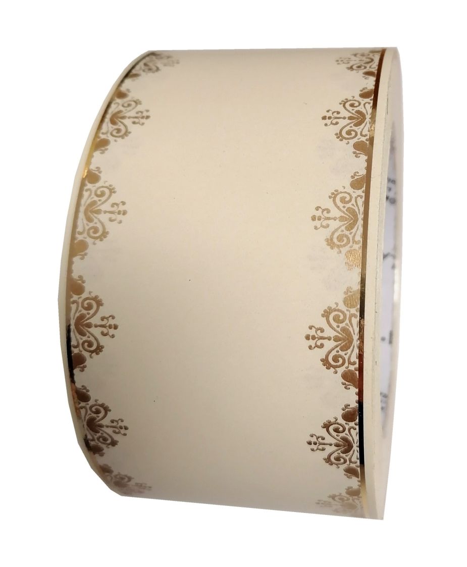 szarfa 6cm x 50y kremowa