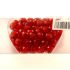 Korale ozdobne - czerwone z białym wypełnieniem - 100 szt./op.