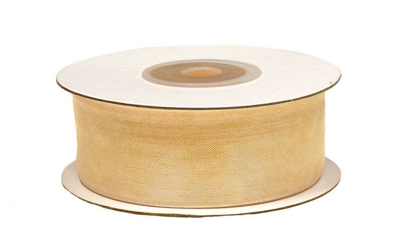 Wstążka szyfonowa 25 mm x 25 y - kremowa