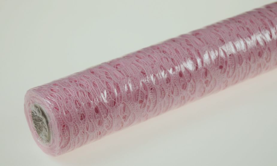 Siatka flizelinowa 50 cm x 5 m - Różowy jasny
