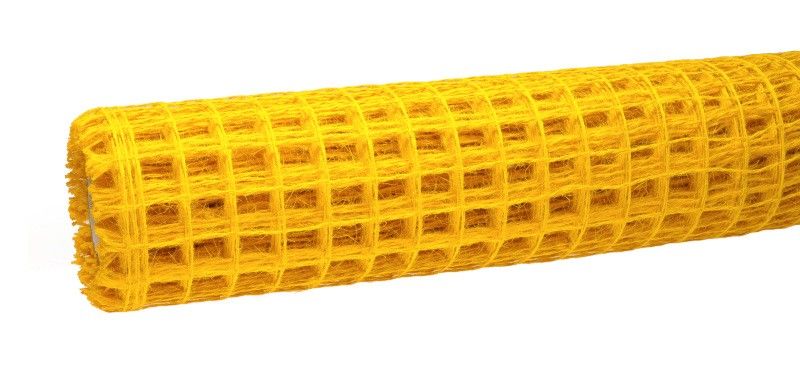 Siatka lniana 50 cm x 5 m - żółta 007