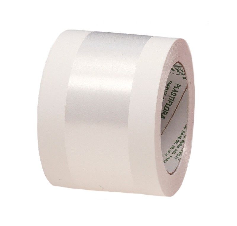 Szarfa pogrzebowa 8 cm x 50 y - biała