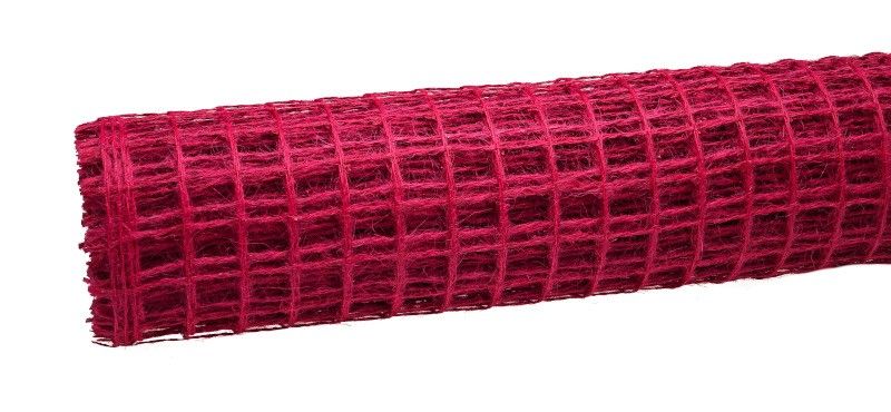 Siatka lniana 50 cm x 5 m - amarantowa 016