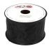 Organza wstążka - 6 cm x 25 m | 5151 - Czarny