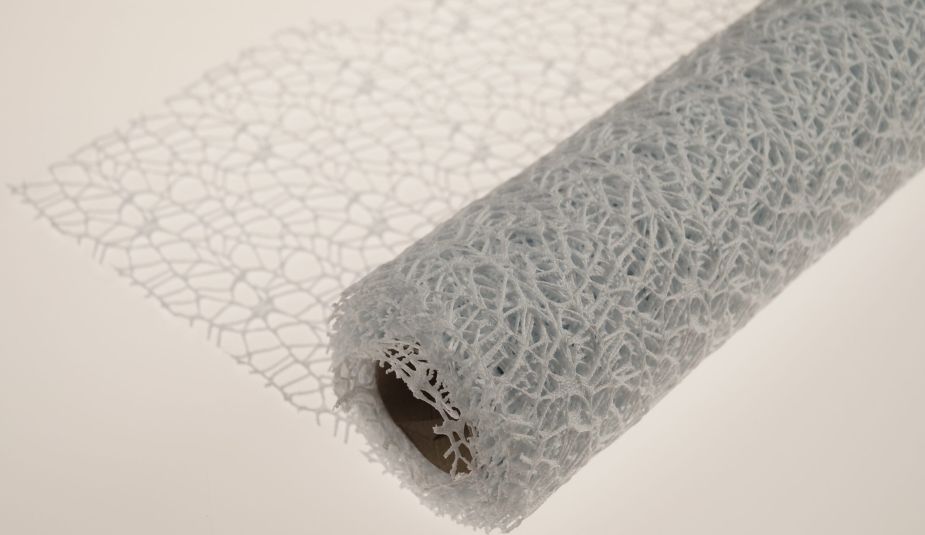 Siatka koronka plastikowa 48 cm x 5y - Jasnobłękitny