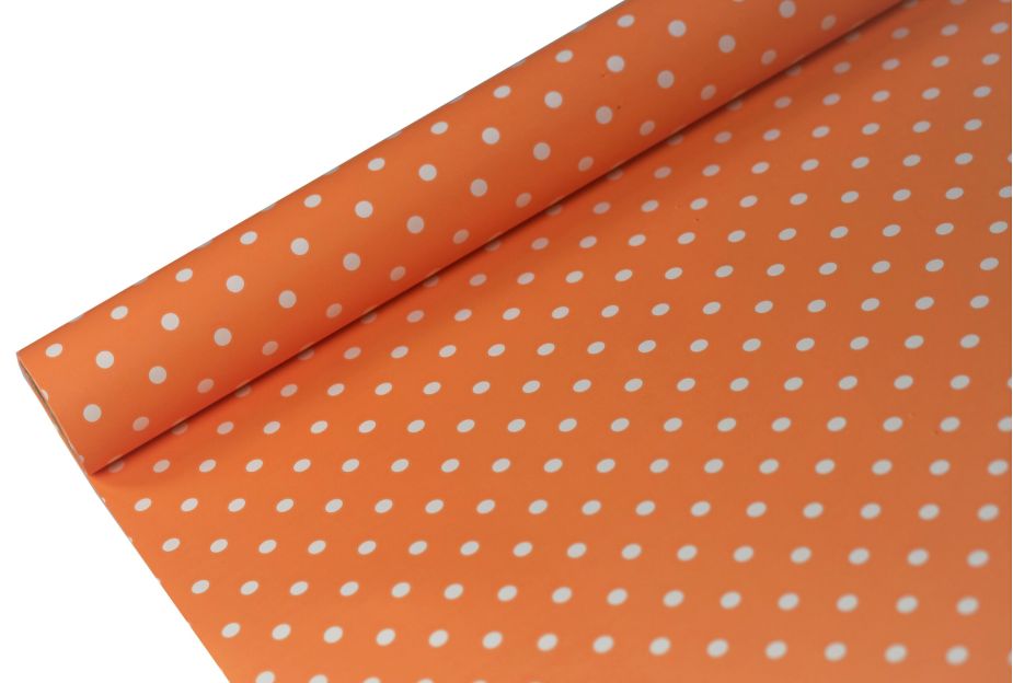 FOLIA SATYNOWA GROSZKI ORANGE B 25