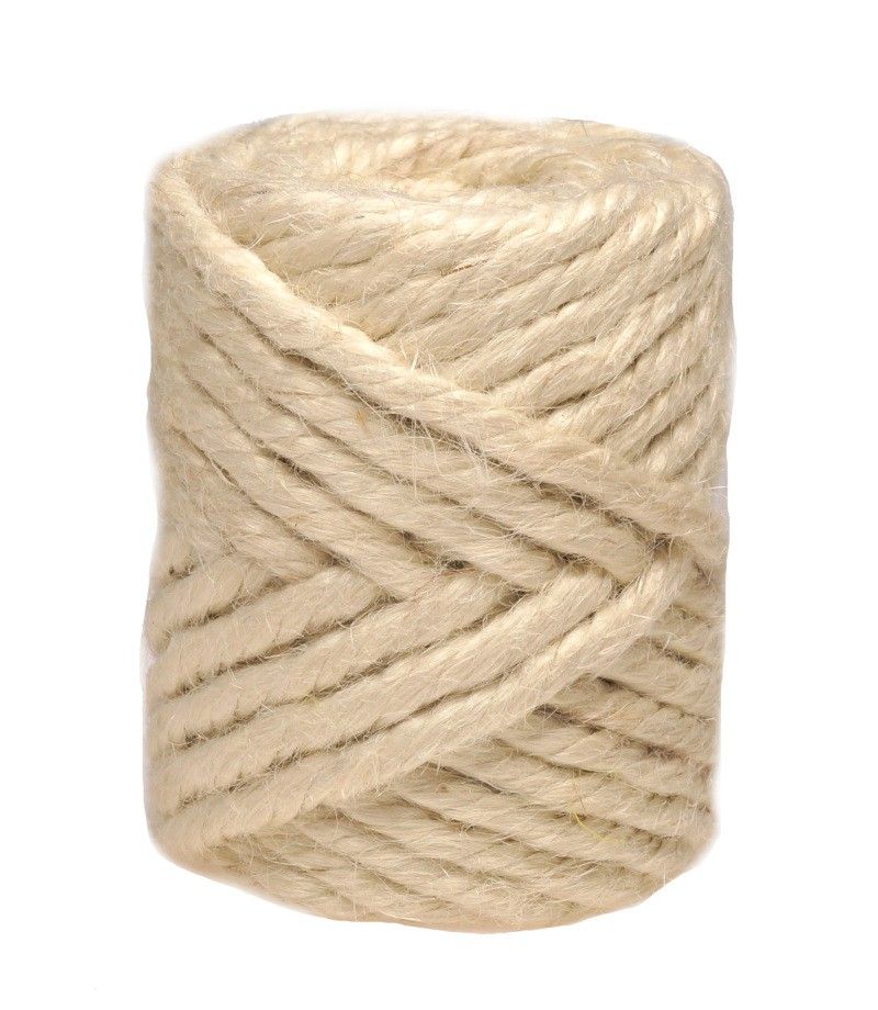 Sznurek jutowy wybielony - splot 2